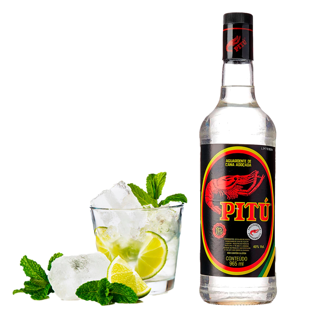 Cachaça Aguardente Pitú Garrafa 965ml
