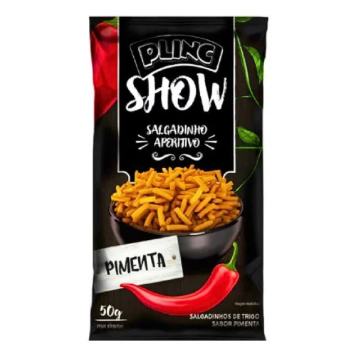 Salgadinho Plinc Show Pimenta - 50g