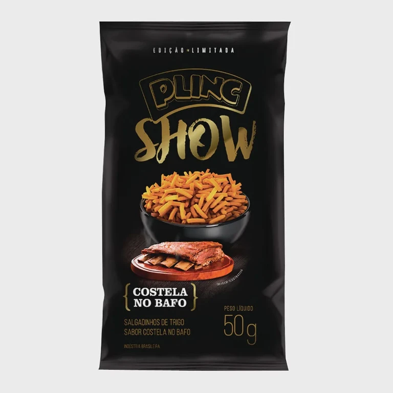 Salgadinho Plinc Show Costela no Bafo - 50g