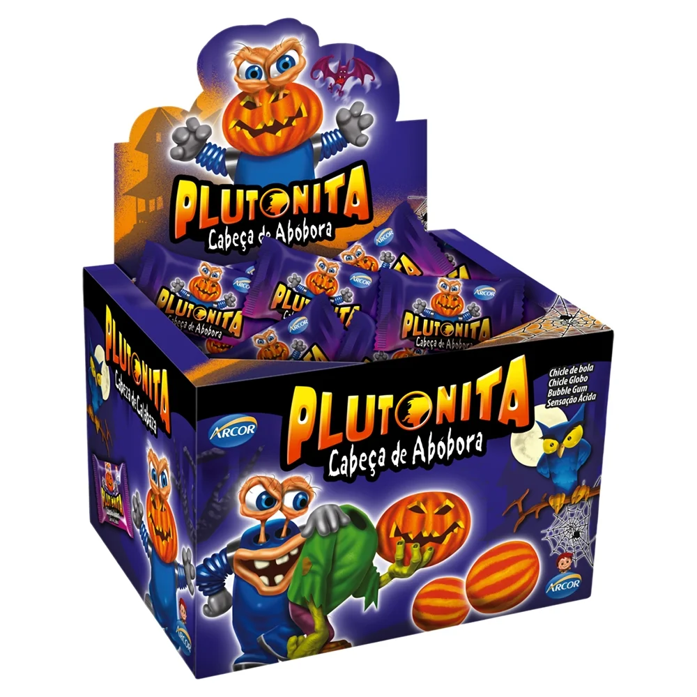 Chiclete Plutonita Cabeça De Abóbora 180g - Arcor