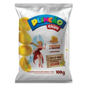 Chips Plincao Cheddar C/ Bacon 100gr Plinc