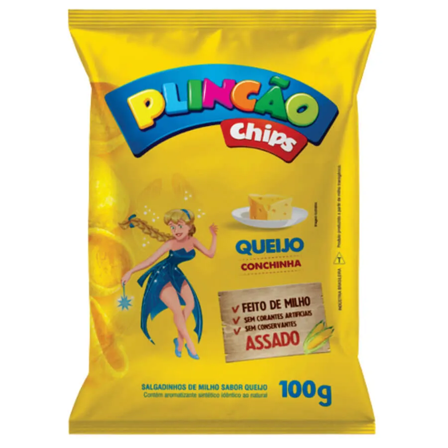Chips Plincao Queijo 100G Plinc