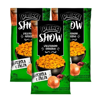 Salgadinho Plinc Show Cebola e Salsa - 50g