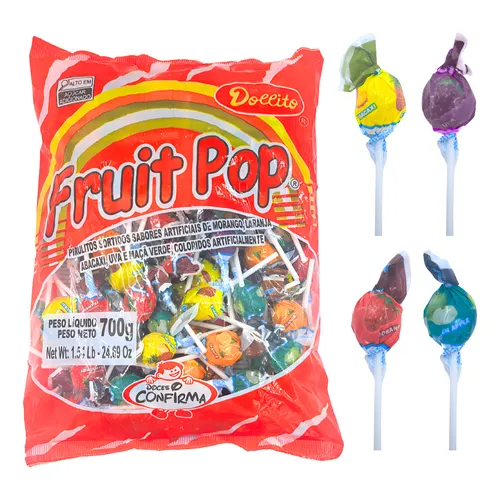 Pirulito Fruit Pop 30 Unidades