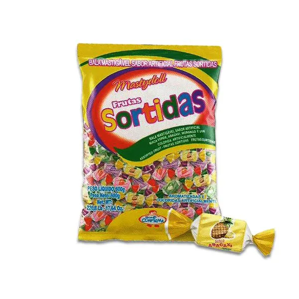 BALA MASTYDOLL FRUTAS SORTIDAS 600G
