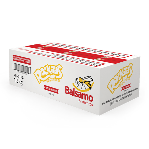 Paçoca retangular 1,5kg / 100 un.