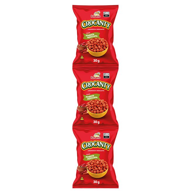 Amendoim crocanty cartela 30g / 5 un. Balsamo