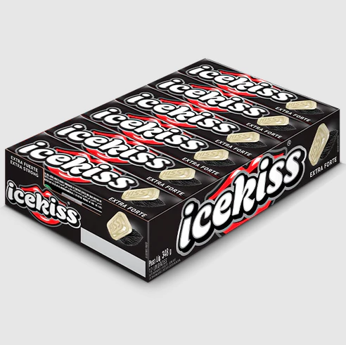 Bala Drops Icekiss Extra Forte - Display com 18 UN