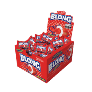 Chiclete Blong Morango Recheado 200g