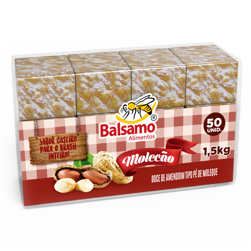 Molecão Doce De Amendoim C/50 Uni Balsamo