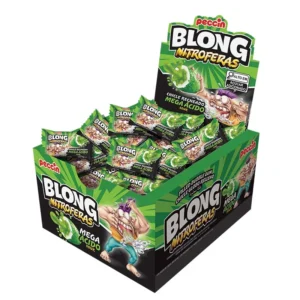 Doces Chicle Blong Recheado Mega Ácido 200g