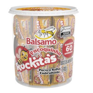 Paçoca rolha embrulhada potão 900g 60 un.