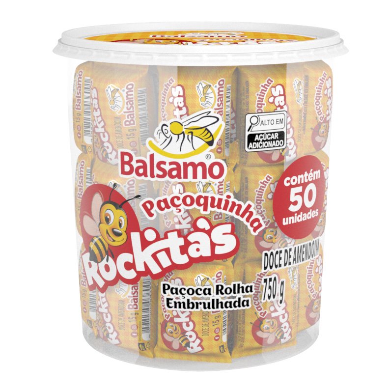 paçoca rolha embrulhada 750g / 50 un.